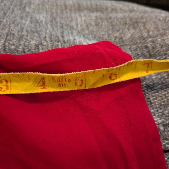 Lane Bryant red, tie front blouse, size 26 - Picture 11 of 11